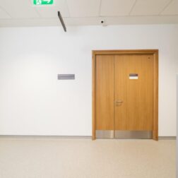 Timber door_leaf and a half_corridor door_consultation room_office door_healthcare_education_commercial