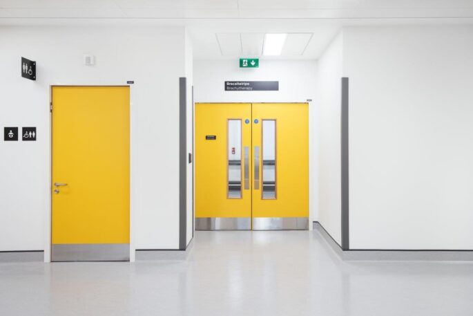 Healthcare door_Emergency room corridor door_triage door