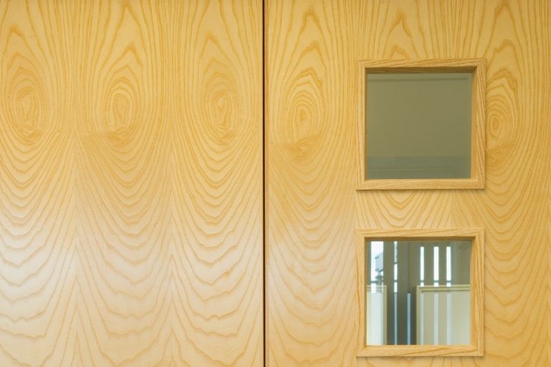 timber glazed office doors with vision panel